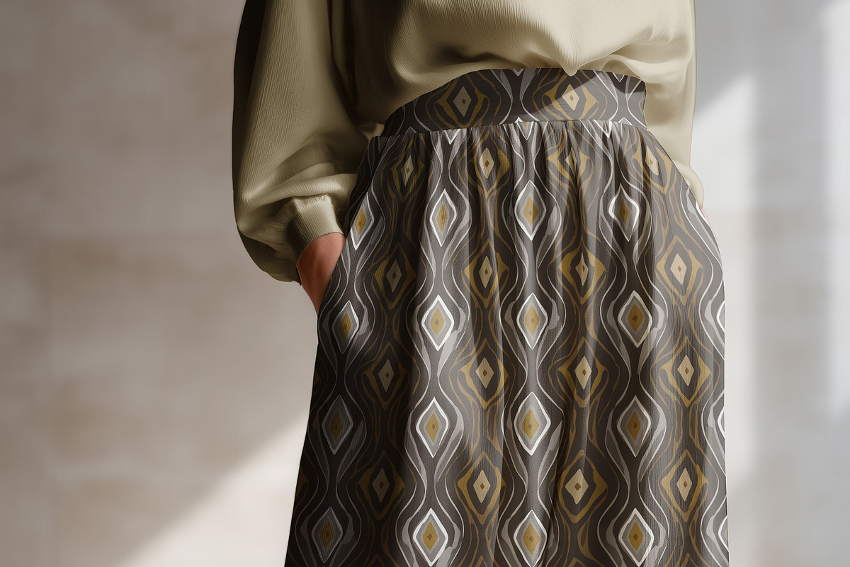 Satin Maxi Skirt Editable Mockup PSD, a Bottom Mockup by 1001 mockups (Photo 5 of 9)