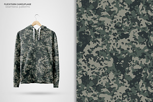 Flecktarn Camo Seamless Patterns