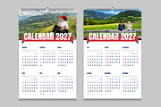 Creative Two Page Calendar 2027, a Stationery Template by MightyDesign (Thumbnail 1 of 8)