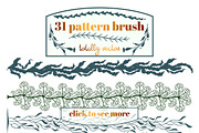 Seaweed pattern brushes for AI, a Brush Add-On by SHMEL_Studio (Thumbnail 3 of 6)