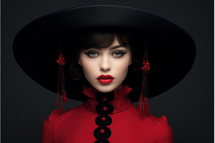 Fashion model posing with wide, a Beauty & Fashion Photo by Ylivdesign