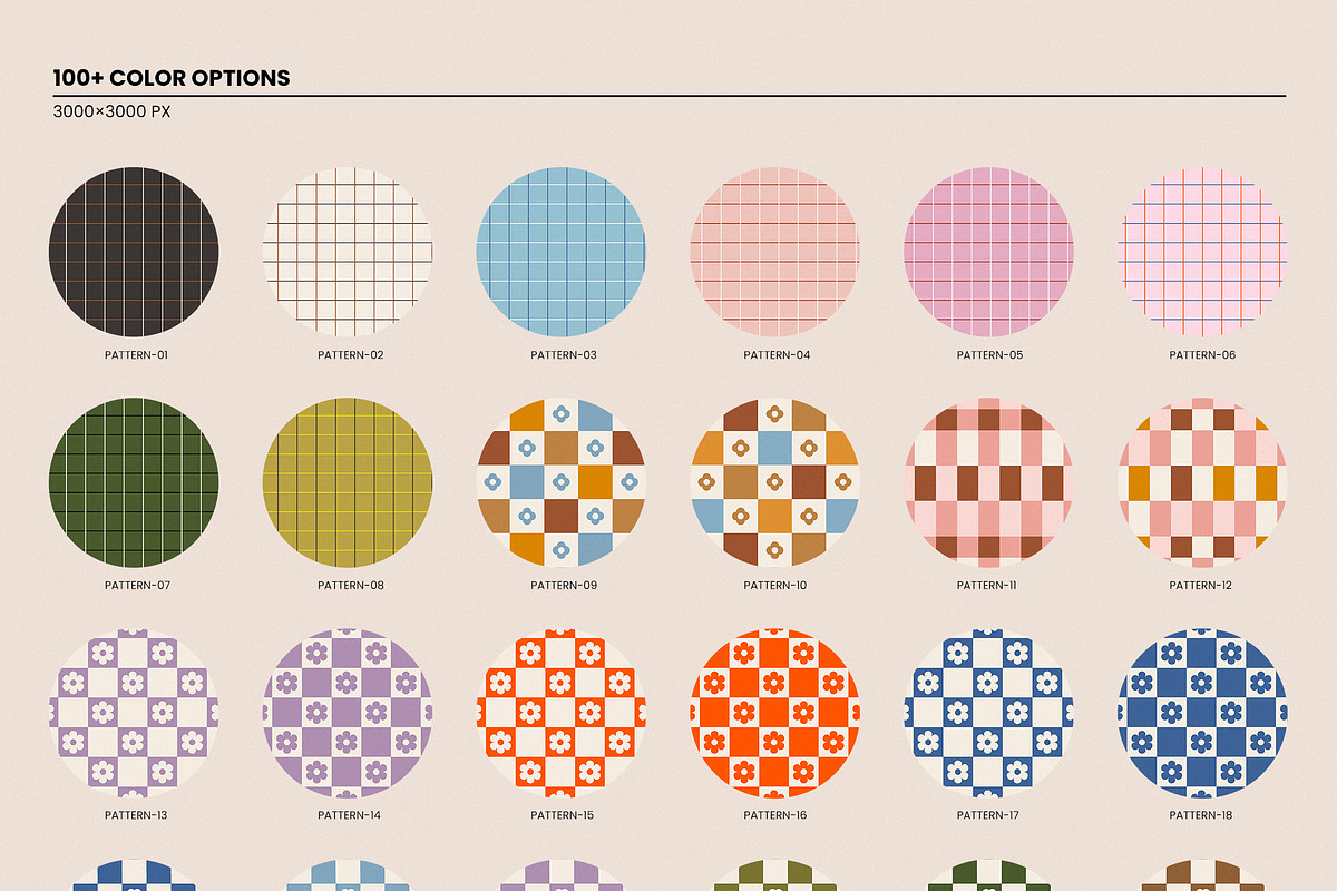 Retro Checkered Patterns, a Pattern Graphic by May Motif (Photo 20 of 21)