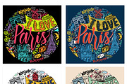 Love Paris. Modern lettering design, an Illustration by Live line (Thumbnail 2 of 5)