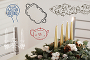 Whimsical Retro Table Clipart, a Decorative Illustration by Heartwarming Art (Thumbnail 6 of 8)