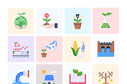Flat Ecological Icons, a Duotone Icon by Brickclay (Thumbnail 5 of 8)