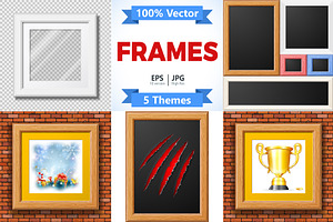 Collect Mockup Paper Wooden Frames, an Animal Illustration by TAlex