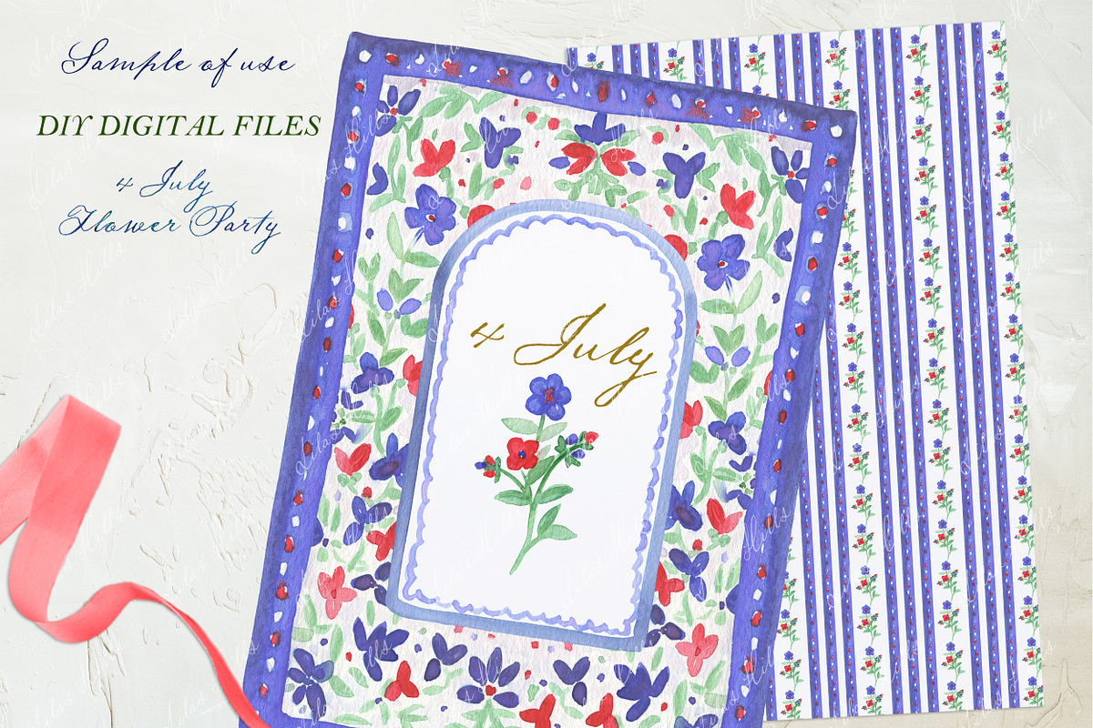 Botanical 4th of July Flower Party, a Graphic by LABFcreations (Photo 4 of 4)