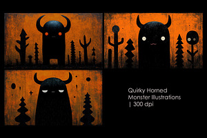 Quirky Horned Monster