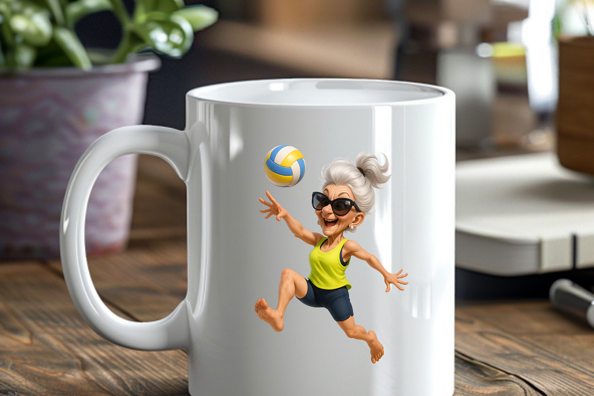STYLISH BEACH GRANDMAS CLIPART PACK, a Person Illustration by Daring Digies (Photo 8 of 10)