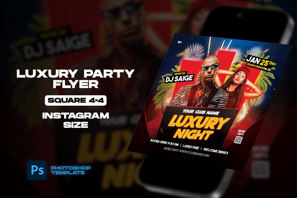 Luxury Party Flyer, a Flyer Template by Flyer Designs (Photo 3 of 4)