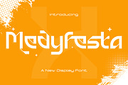 Medyfesta - Modern Display Typeface, a Sans Serif Font by Rishsketch (Thumbnail 1 of 11)