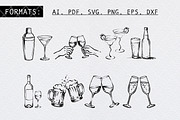 Hand Drawn Drink & Cocktails Bundle, a Food Illustration by Guavanaboy (Thumbnail 2 of 3)