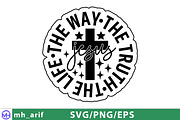 Christian Jesus Minimal SVG PNG, a Graphic by mh_arif (Thumbnail 2 of 5)