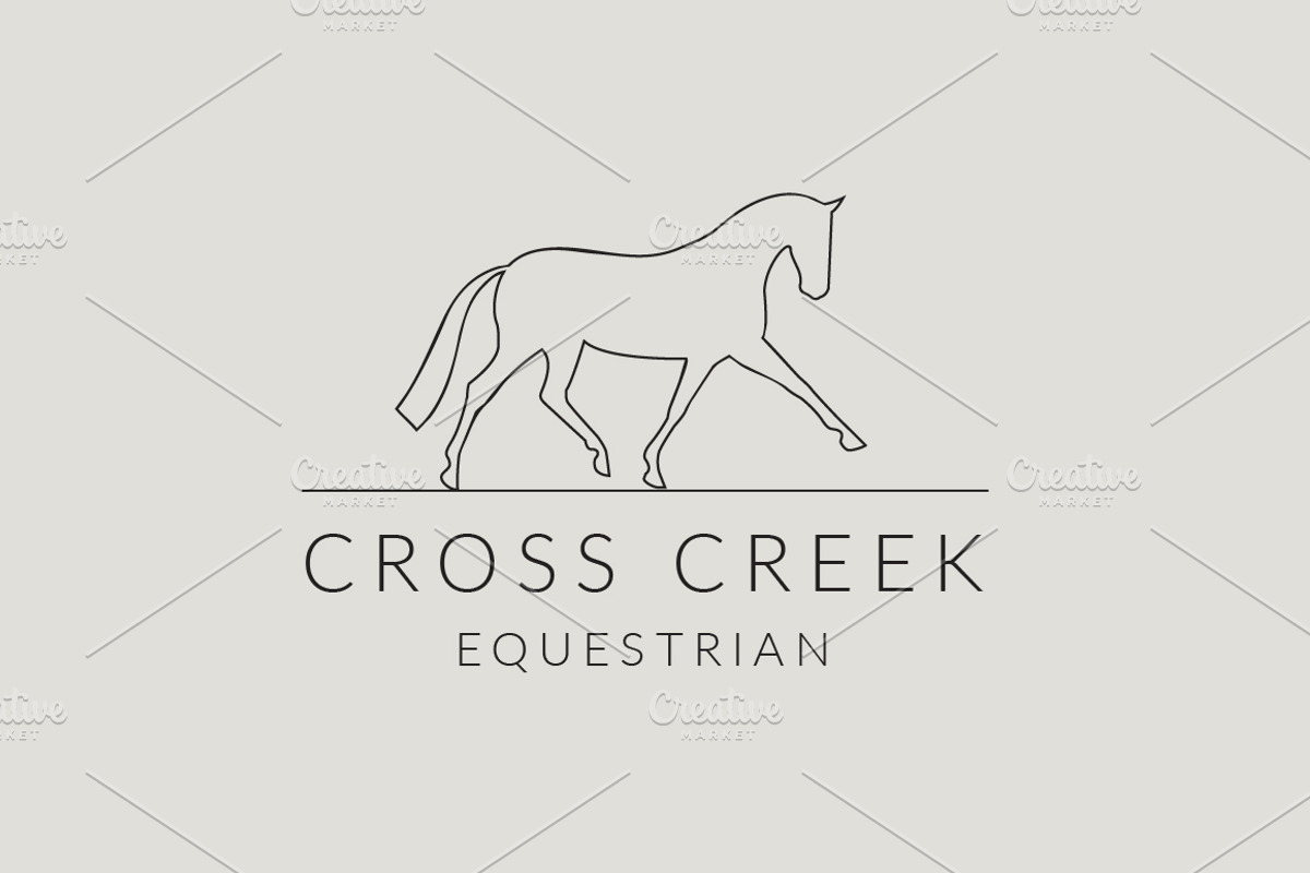 Dressage Horse Equestrian Logo, a Branding & Logo Template by Leah Suzanne (Photo 1 of 2)