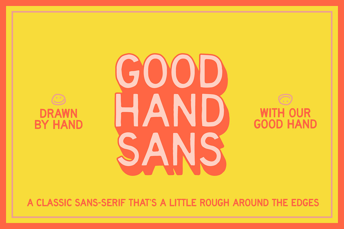 Good Hand Sans, a Sans Serif Font by calorcreative (Photo 1 of 7)