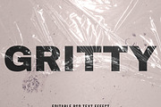 Gritty Text Effect, a Layer Style Add-On by wavebreak (Thumbnail 1 of 2)