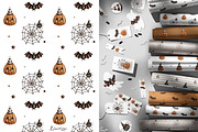 Halloween- illustration and patterns, an Illustration by Linerisyart (Thumbnail 4 of 11)