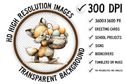 Whimsical Funny Easter Fox Clipart, an Illustration by Craft Nest (Thumbnail 2 of 11)