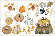 Pumpkin Spice Watercolor Clipart, an Illustration by Bridgett Stahlman Design (Thumbnail 4 of 9)
