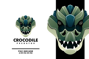 Crocodile Colorful Logo