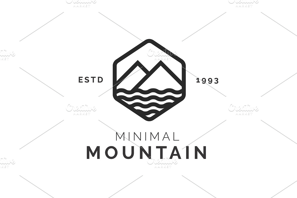 Minimal Mountain Logo, a Branding & Logo Template by Guna Studio (Photo 1 of 2)