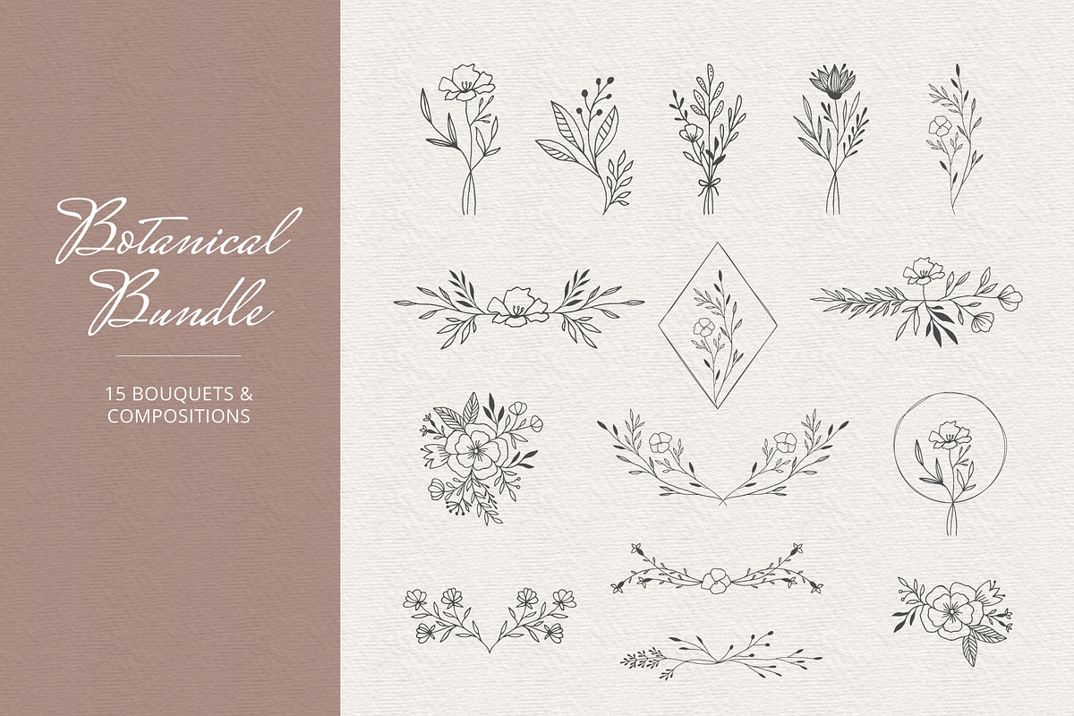 Botanical Bundle, a Decorative Illustration by Anatartan Design (Photo 7 of 7)