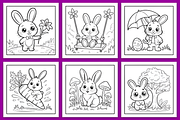 BUNNY EASTER COLORING BOOK, a Seasonal Illustration by Ink Gallery (Thumbnail 2 of 4)