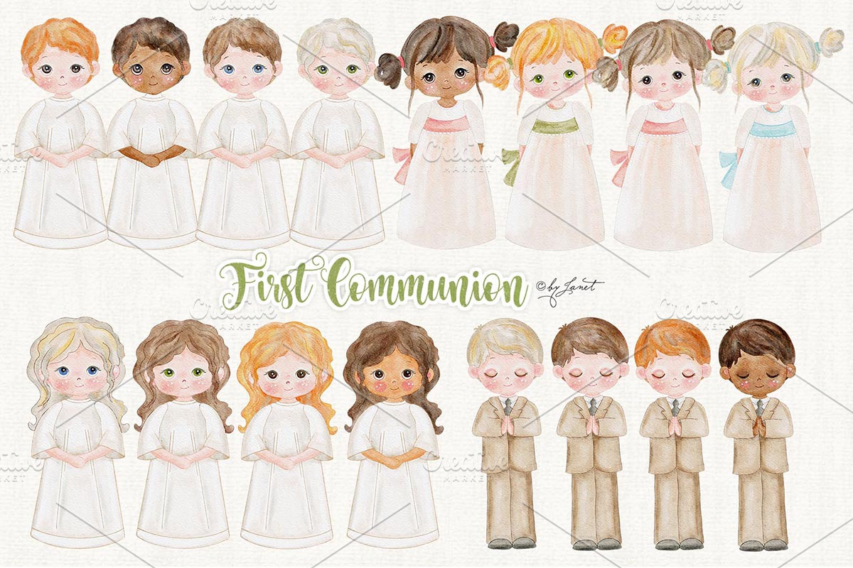 First Communion - Children, an Illustration by helloPAPER (Photo 3 of 4)