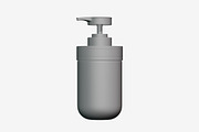 Matte Plastic Pump Bottle 3D Model, an Object 3D Model by Akebareee (Thumbnail 3 of 3)