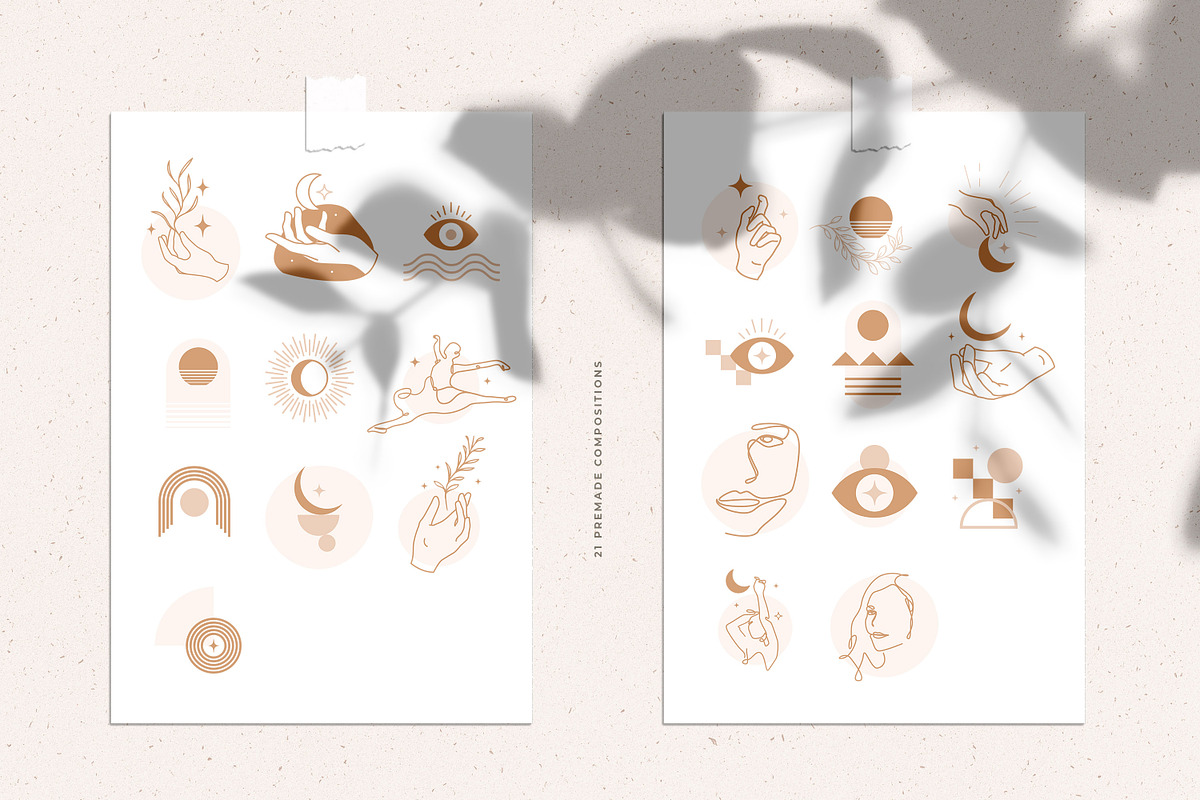 Geometric & Lineart Illustration Kit, a Graphic by AndrewPixel (Photo 5 of 11)