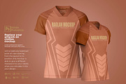 T-Shirt Neck VU Raglan L Mockup, a Shirt Mockup by Nanggroe Scripting (Thumbnail 4 of 9)