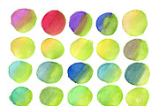 420 hand drawn watercolor spots, a Texture Graphic by Art Loft (Thumbnail 5 of 14)