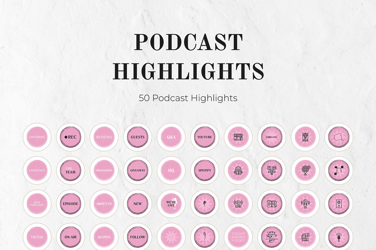 Instagram Story Highlight Icons, a Social Media Template by VeliusCreativeStudio (Photo 3 of 5)