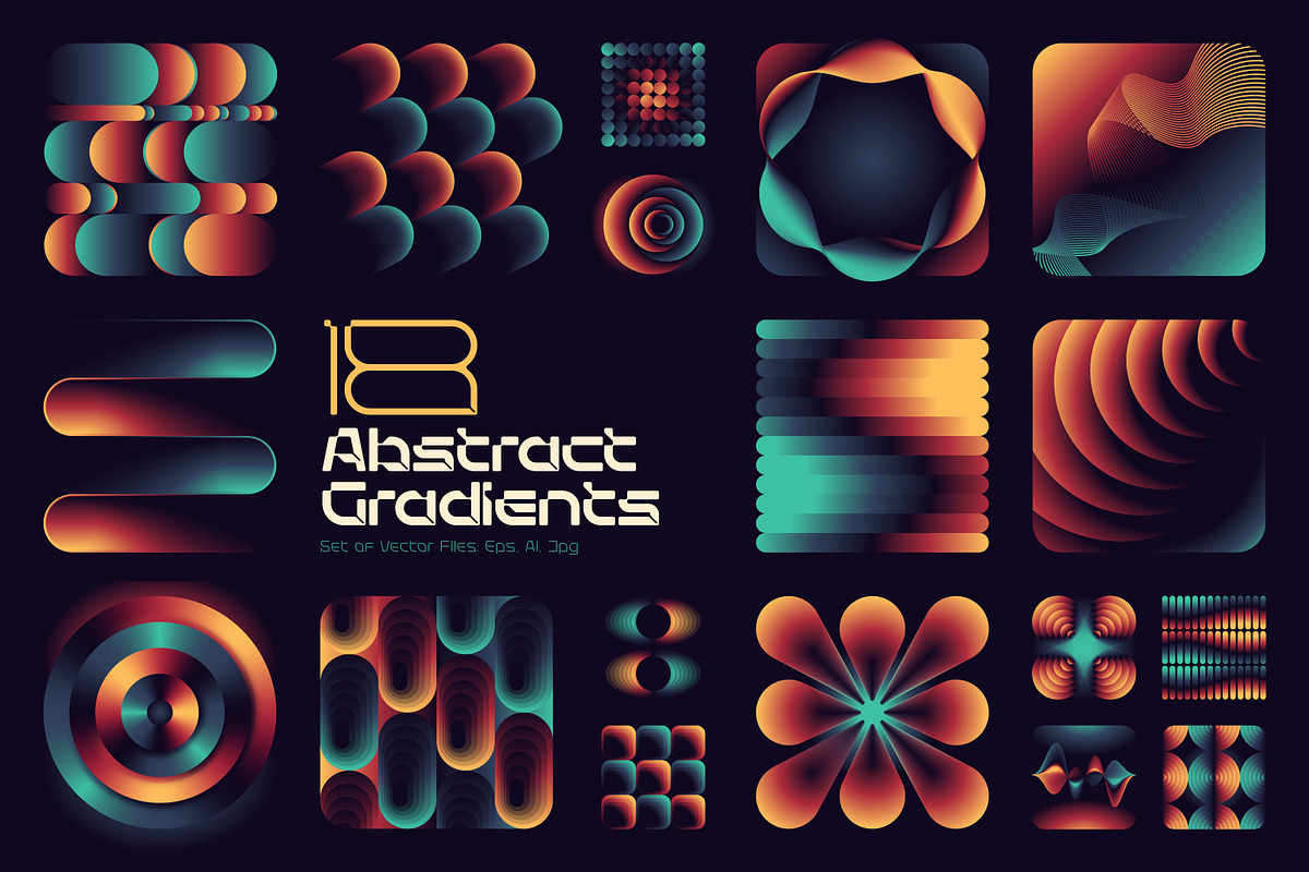 Abstract Gradient Vectors, a Background Graphic by Gleb Guralnyk (Photo 1 of 3)