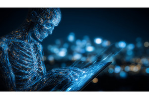 A tablet showcases a virtual twin, a Technology Photo by ZinetroN
