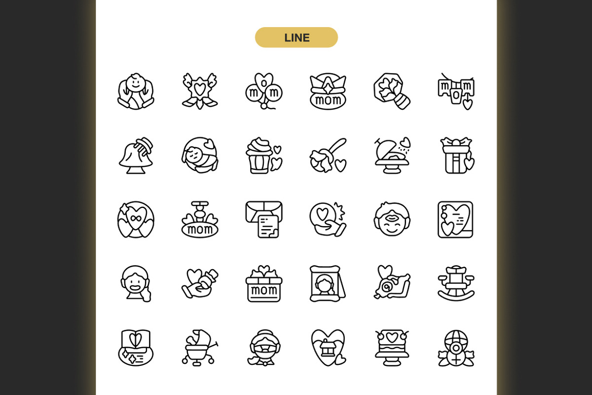 Mothers Day Icons, an Icon by Spacepixel Creative (Photo 2 of 3)