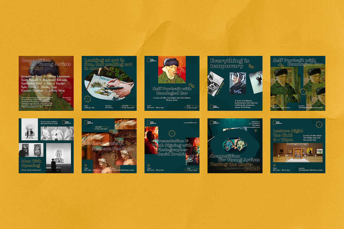Just Gallery Instagram Posts&Stories, a Social Media Template by Andrew Skoch Design (Photo 3 of 8)
