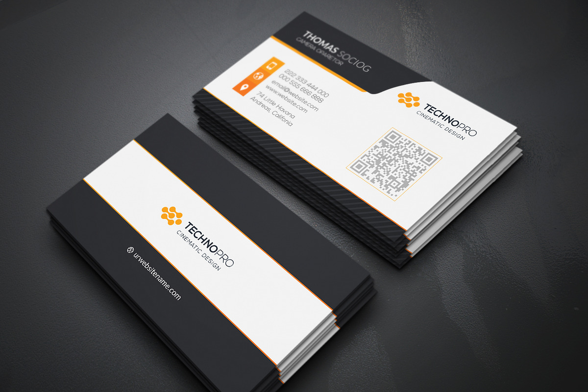 Tech Business Card, a Business Card Template by Genereux Art (Photo 4 of 4)