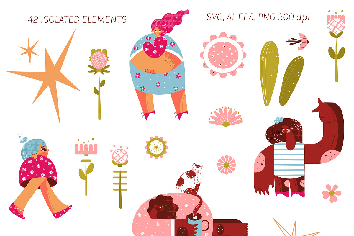 Diverse bright women, a Person Illustration by Vector Mystery (Photo 4 of 9)