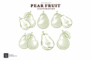 Vintage Hand Drawn Pear Illustration, a Food Illustration by putra_purwanto (Thumbnail 1 of 3)