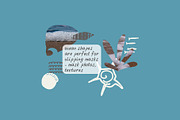 200+ OCEAN CLIPARTS - HAND DRAWN, a Seasonal Illustration by JuDesign (Thumbnail 19 of 23)