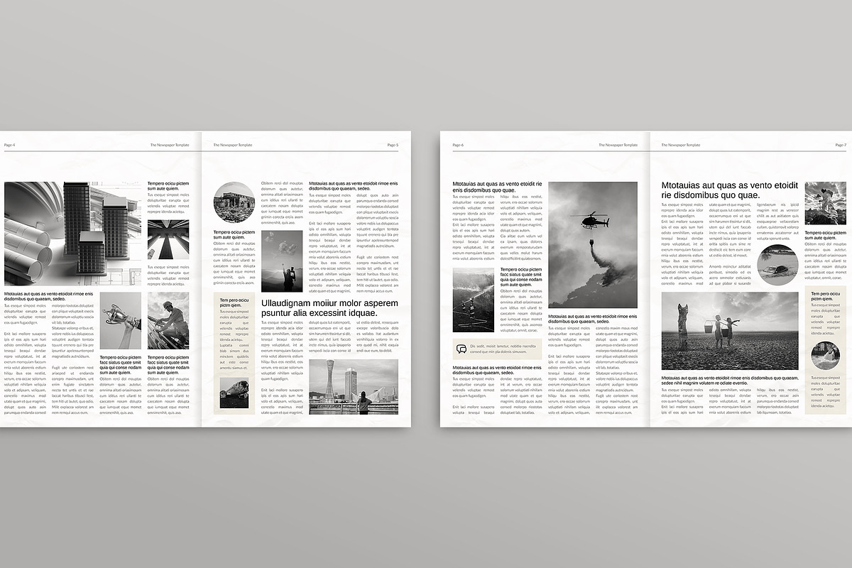 Daily Newspaper Template, a Brochure Template by E-Type (Photo 3 of 6)