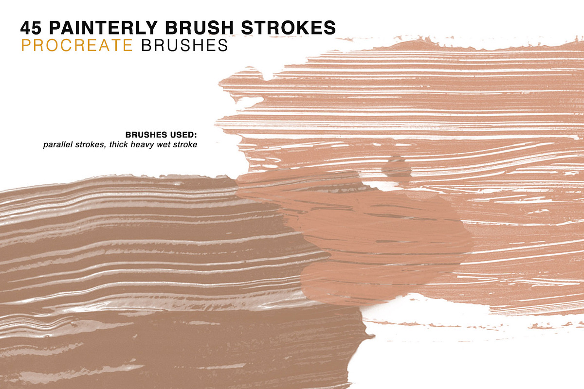 45 Procreate Painterly Brush Stamps, a Brush Add-On by CC CREATIVE CO (Photo 6 of 15)