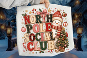 Christmas Ghost Snowman Social Club, a Seasonal Illustration by Canvas Craft (Thumbnail 1 of 6)