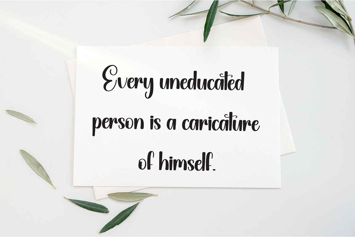 Hostania | Script Font, a Handwritten Font by Scratchones (Photo 4 of 9)
