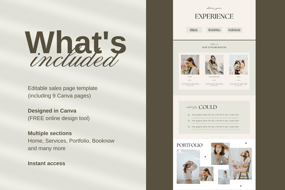 Coaching Website Canva, a Landing Page Template by ElladesignCo (Photo 5 of 7)