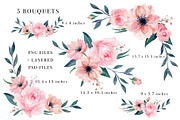 Sale- Blush & Blue Design Set, an Illustration by Art by Lin (Thumbnail 3 of 6)