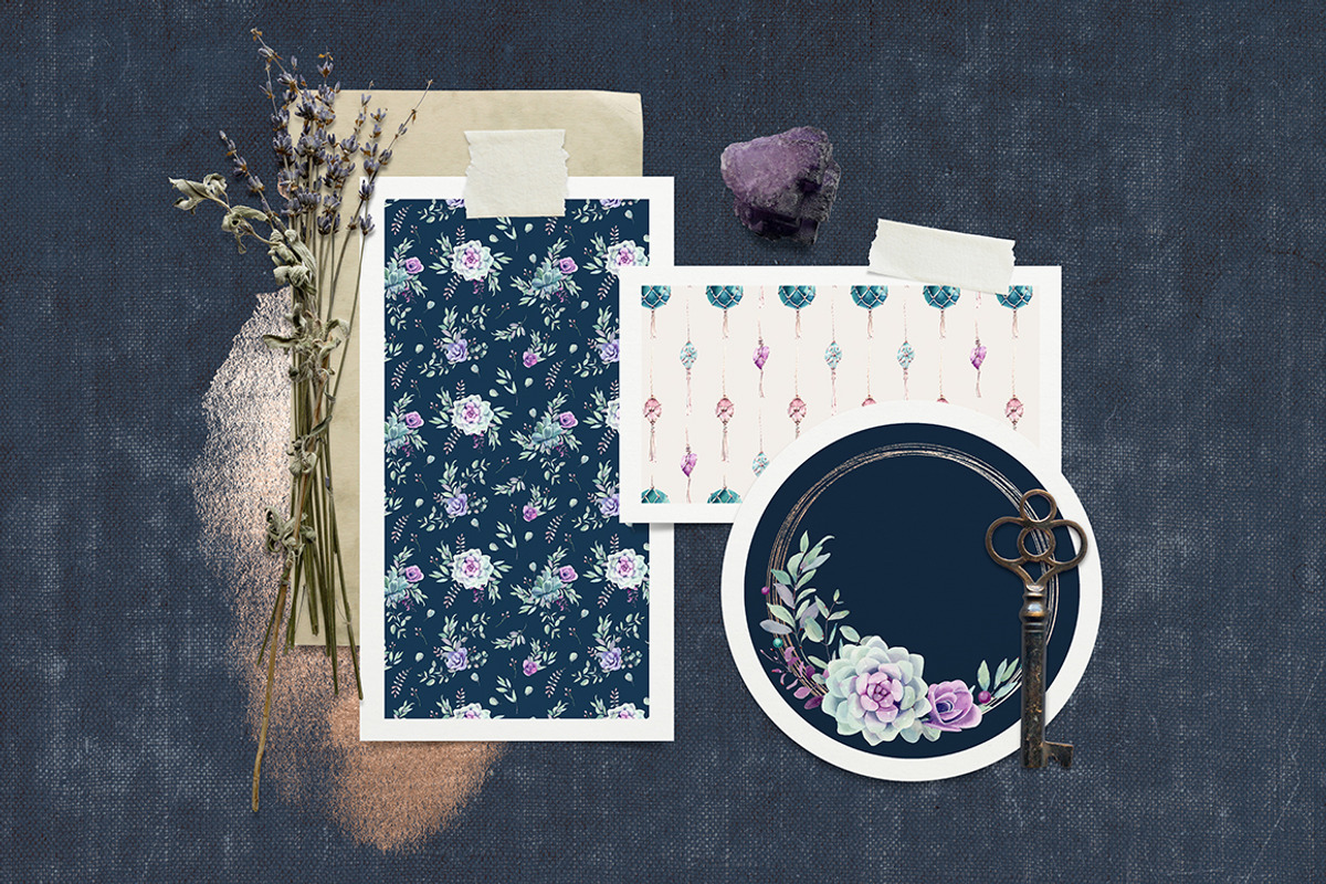 BOHO WINTER Watercolor set, a Decorative Illustration by Lemaris (Photo 3 of 8)