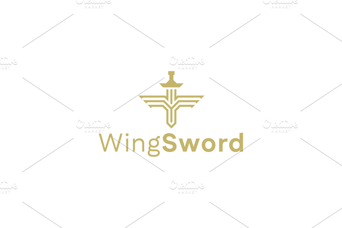 Wing Sword Logo Template, a Branding & Logo Template by Graplick (Photo 2 of 7)