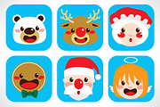 Christmas Character Faces, an Illustration by Kakigori Studio (Thumbnail 2 of 2)
